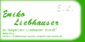 eniko liebhauser business card